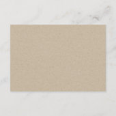 Dusky Green Leafy Fern Succulent Wedding RSVP Diät Begleitkarte (Rückseite)