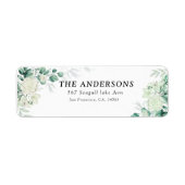 Dusky green succulous Rose foliage Rücksendeadress (Vorne)