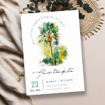 Dusky Green Yellow Tropical Watercolor Palmen Save The Date<br><div class="desc">Dusky Green Tropical Watercolor Palm Trees Theme Collection.- Es ist eine elegante Schrift Aquarell Illustration von tropischen Palmen Tress perfekt für Ihre tropischen Strände Hochzeit & Party. Es ist sehr einfach, mit Ihren persönlichen Daten zu personalisieren. Wenn Sie ein anderes passendes Produkt oder eine Anpassung benötigen, wenden Sie sich bitte...</div>