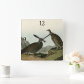 Dusky Grous (Blauer Grouse) Audubon Birds of Ameri Quadratische Wanduhr (Zuhause)