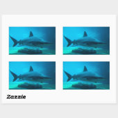 Dusky-Hai (Carcharhinus Obscurus), Ushaka Rechteckiger Aufkleber (Blatt)