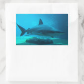 Dusky-Hai (Carcharhinus Obscurus), Ushaka Rechteckiger Aufkleber (Tasche)