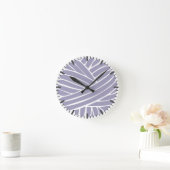 Dusky Lila Minimal Moderner Garnball Runde Uhr (Zuhause)