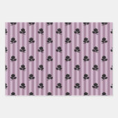 Dusky Lila und Black Paris Geschenkpapier Set (Vorderseite 3)