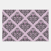 Dusky Lila und Black Paris Geschenkpapier Set (Vorderseite 2)
