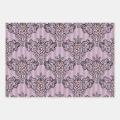 Dusky Lila und Black Paris thematisch Geschenkpapier Set (Vorderseite 2)