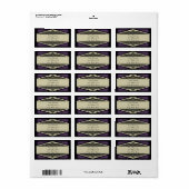 Dusky Lila Vintag, Adressetikett (Vorne)