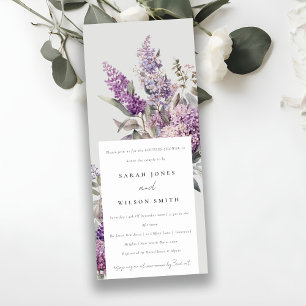 Dusky Lilac Green Hütte Blumenpaare Dusche Einladung