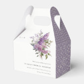 Dusky Lilac Hütte Flora Brautparty Geschenkschachtel (Rückseite)