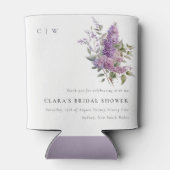 Dusky Lilac Watercolor Hütte Blumenzehen Dosenkühler (Rückseite)