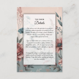 Dusky Petals und Soft Serenity Floral Begleitkarte