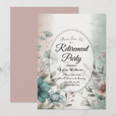 Dusky Petals und Soft Serenity Floral Einladung (Vorne/Hinten)