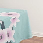 Dusky Pink Aquamarine Kirschblüten Tischdecke (Beispiel)