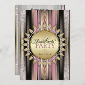 Dusky Pink Bohemischer Junggeselinnen-Abschied Ein Einladung (Vorne/Hinten)