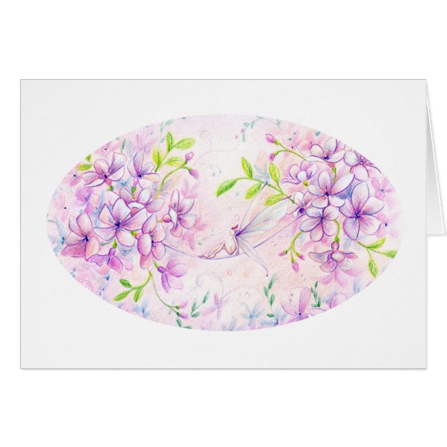 Dusky Pink Card (Vorderseite (Horizontal))