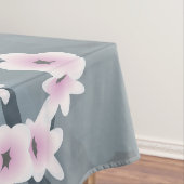 Dusky Pink Dusty Blue Cherry Blüten Tischdecke (Beispiel)