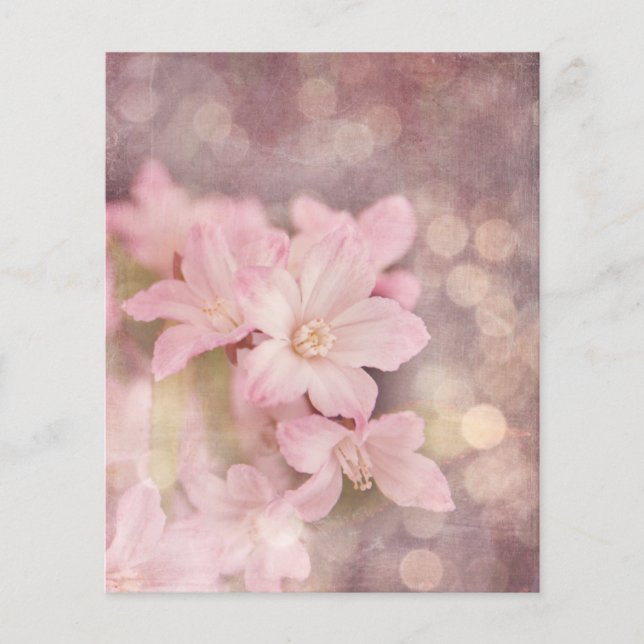 Dusky Pink Floral Scrapbook Paper (Vorderseite)