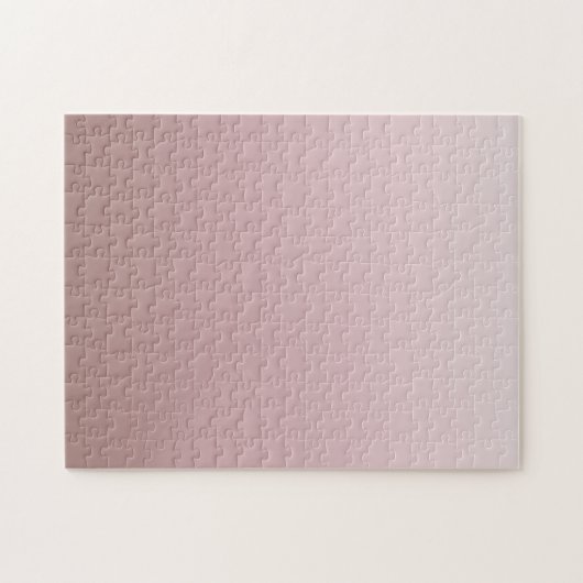 Dusky Pink Gradient Minimal Schwierigkeit Puzzle (Horizontal)