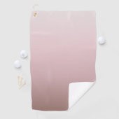 Dusky Pink Gradient Minimaldesign Golfhandtuch (Insitu)