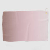 Dusky Pink Gradient Minimaldesign Golfhandtuch (Horizontal)