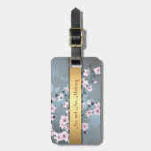 Dusky Pink Grayish Blue Cheroms Gepäckanhänger (Vorderseite vertikal)