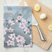 Dusky Pink Grayish Blue Cheroms Geschirrtuch (Viertel Falte)