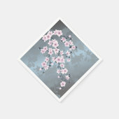 Dusky Pink Grayish Blue Cheroms Serviette (Ecke)