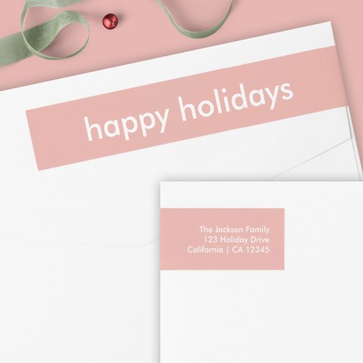 Dusky Pink | Minimal Moderne Weihnachtsadresse