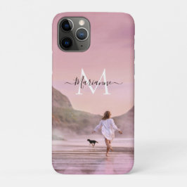 Dusky Pink Monogram Beach Fotografie Case-Mate iPhone Hülle