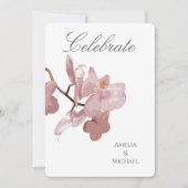 Dusky Pink Orchid Einladung (Vorderseite)