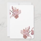Dusky Pink Orchid Einladung (Rückseite)