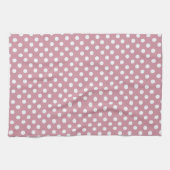 Dusky Pink polka dots Küchentücher (Horizontal)