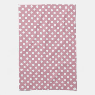 Dusky Pink polka dots Küchentücher