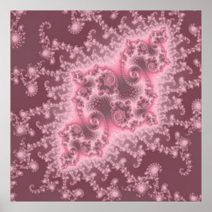 Dusky Pink Quallyfish Poster