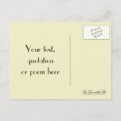 Dusky Pink Vintag, Hochzeitseinladung Postkarte (Rückseite)