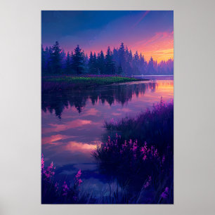 Dusky River Charm Poster