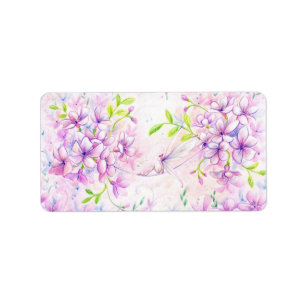 Dusky-Rosa-Label Adressaufkleber