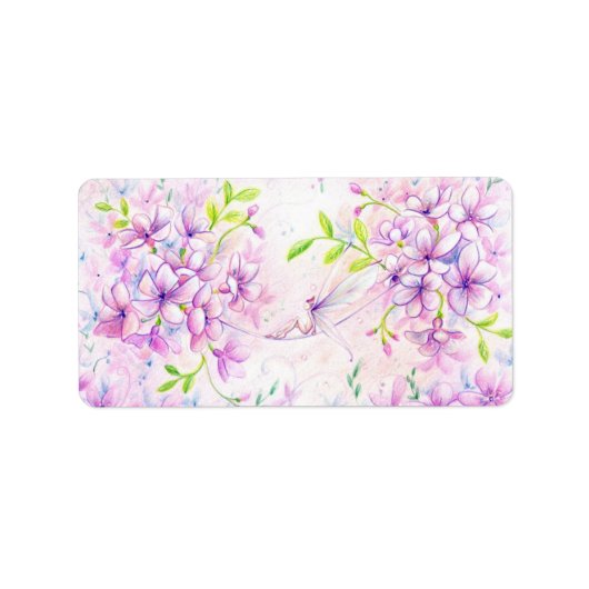 Dusky-Rosa-Label Adressaufkleber (Vorne)