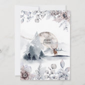 Dusky-Rosa-Wald-Hirnjugendmond Einladung (Rückseite)