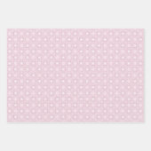 Dusky Rose Confetti Lace Diamond Tile Geschenkpapier Set (Vorderseite 3)