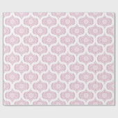 Dusky Rose Confetti Lace Dot Mandala Retro Oge Geschenkpapier (Flach)