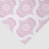 Dusky Rose Confetti Lace Retro Ogee Seidenpapier (Detail)