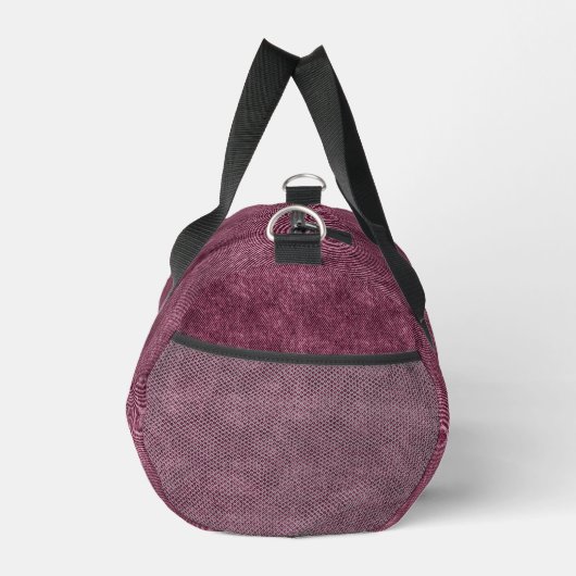 Dusky Rose Denim Pattern Duffle Bag (Rechts)