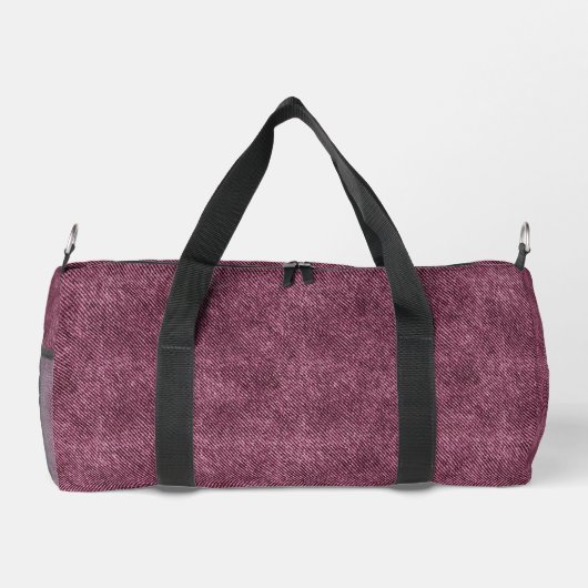 Dusky Rose Denim Pattern Duffle Bag (Rückseite)