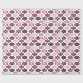 Dusky Rose Dot Mandalases Ogee Patchwork Geschenkpapier (Flach)