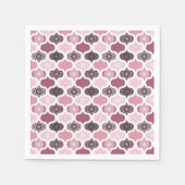 Dusky Rose Dot Mandalases Ogee Patchwork Papercraf Serviette (Vorderseite)