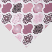 Dusky Rose Dot Mandalases Ogee Patchwork Seidenpapier (Detail)