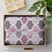 Dusky Rose Dot Mandalases Ogee Patchwork Seidenpapier (Geschenk)