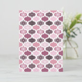 Dusky Rose Dot Mandalases Scrapbook Einladung (Stehend Vorderseite)