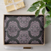 Dusky Rose Fronds Mandala Mid Mod Ogee Seidenpapier (Geschenk)